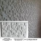 Forma 3d Gesso Mosaico Rústico 46,5x28cm em ABS Molde Para Gesso/Cimento 3D IN616