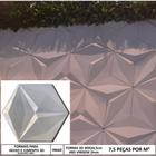 Forma 3d Hexagonal Estrelar 40x34,5 Abs 2mm Molde Cimento/ge