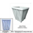 Forma 3d Mini Vaso Fogo 24x21x14cm Abs 2MM Virgem Molde para gesso Ou Cimento IN637