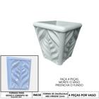 Forma 3d Mini Vaso Folha 24,5x20x14cm Abs 2mm Molde para gesso Ou Cimento IN638