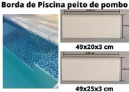 Forma Abs 1,5mm Borda De Piscina Peito De Pombo 49x25cm