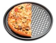 Forma Assadeira Perfurada Para Pizza Antiaderente 35cm
