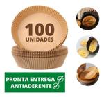 Forma Cesto Papel Antiaderente Airfryer Redondo 20cm 100 un