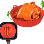 Forma Cesto Silicone Fritadeira Redonda Airfryer 16Cm