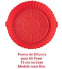 Forma Cesto Silicone Redondo 16cm Fino Fritadeira Air Fryer