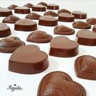 Forma De Acetato Coração Porta Jóias Chocolate - BWB Embalagens