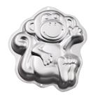 Forma De Aluminio Monkey Macaquinho 3D Bolos E Confeitaria