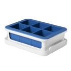 Forma De Gelo De Silicone 6 Cubos Azul - Oxo