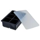 Forma De Gelo De Silicone 6 Cubos Preto 51Mm - Weck