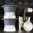 Forma De Gelo Redonda Esfera Bola Silicone para Drinques Whisky Ice Ball