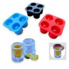 Forma De Gelo Silicone Copos Shot Prática Drink Bebidas Ice