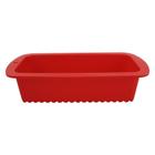 Forma De Pão Retangular Em Silicone Vermelho - Max Clink