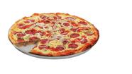 Forma De Pizza Assadeira Tabuleiro Bandeja Redonda Alumínio Polido Grosso N 27