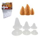 Forma De Plástico Para Coxinha Kit Com 3 Peças Pmg Na Solapa