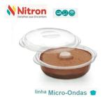 Forma De Pudim Com Tampa Para Microondas Nitron Livre Bpa