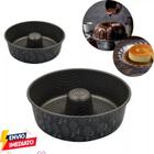 Forma de Pudim Redonda 18cm Alumínio Bolo Torta Com Furo Cozinha Caseiro Profissional Clássica Torre Tubo