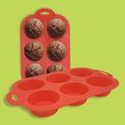 Forma De Silicone Assadeira Para Cupcake Mini Bolo Muffin Omelete Petit Gateau com Cavidade Forminha