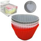 Forma De Silicone Coracao Para Cupcake Colors Com 6 Pecas 7X3Cm - COSY CASA