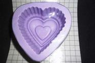 Forma de Silicone Cupcake Coração Grande Ib-947/S-544