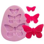 Forma de Silicone - Mini Borboleta 3 cav