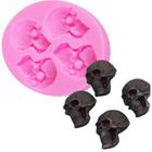 Forma de Silicone - Mini Caveira 4 Cav - Decore Artesanatos SP