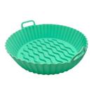 Forma de Silicone para Air Fryer Forno Microondas Fritadeira Assadeira Flexível Antiaderente 17cm