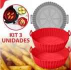 Forma De Silicone Para Air Fryer Microondas Fritadeira Assadeira Antiaderente Flexível