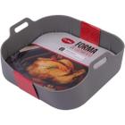 Forma de Silicone Quadrada para Airfryer 19cm Fritadeira Elétrica 5 a 6 Litros Tamanho Grande