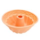 Forma de Silicone Redonda Pudim 23x11cm - Rosa - Wellmix