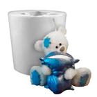 Forma de Silicone Urso Com Travesseiro Ursinho Fazer Vela Sabonete Peça Gesso Artesanal