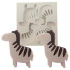 Forma de Silicone - Zebra Safari encaixe 2 cav - Decore Artesanatos SP