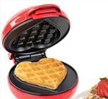 Forma De Waffle Elétrica Mini Formato Coração 550W 220V - Sweet Home