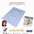 Forma Especial (3 partes) para Chocolate BWB Coelho Esférico (10517)