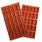 Forma Moldagem de Chocolate Silicone 25 Cavidades Confeitaria 19x16cm