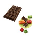 Forma Molde Silicone Chocolate Bloco Confeitaria Silikomart