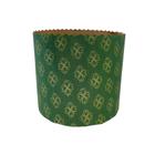 Forma Panetone 250g - Verde Decorada com Trevos - 10 unidades - Ultrafest - Rizzo