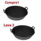 Forma Para Air Fryer Compre 1 Leve 2 Redonda 20cm Lavavél