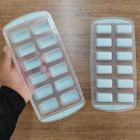 Forma Para Cubo Ice Gelo Rígida E Flexível Fundo Silicone Solta Facil Sem Tampa