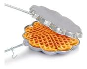 Forma Para Fazer Waffle No Fogão Em Alumínio Fundido