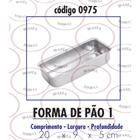 Forma para pão de forma n1 em alumínio - Ateliê dos cortadores