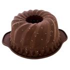 Forma Pudim Ondulada De Silicone 24Cm Linha Chocolate Candy