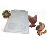 Forma Raposa 3 Partes Bwb P/ Chocolate Com Silicone 3d 3642