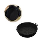 Forma Redonda de Silicone para Air Fryer Preta 19cm Lyor