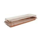 Forma Retangular Com Tampa Pie Forneável - 5 Unidades - Ecopack - Rizzo