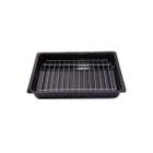 Forma Retangular Esmaltada com Grill Grande 26,5x38x5 cm Esmaltados Silva 692