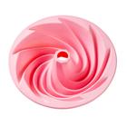 FORMA SILICONE 24x24x7,8CM ROSA ESPIRAL - CROMUS