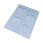 Forma silicone 3 partes trufa coração lapidado cod-9836 bwb