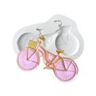 Forma Silicone Bicicleta Jardim Encantado Confeitaria Resina