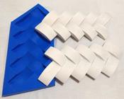 Forma Silicone Gesso Parede 3D - Espinha de Peixe