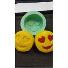 Forma Silicone Sabonete Resina 56 - Emoji Apaixonado - Decore Artesanatos SP
